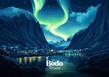 Bodo Norway Aurora Borealis Landscape