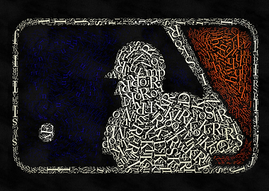 MLB Logo Typography Art