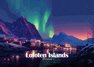 Lofoten Islands, Norway, Aurora Borealis