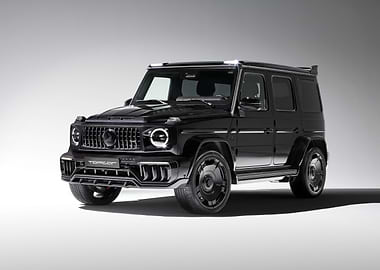 Black Topcar Mercedes G-Wagon Studio Shot