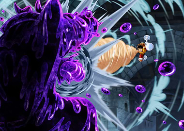 Iconic Painted Luffy Gum-Gum Champion Rifle