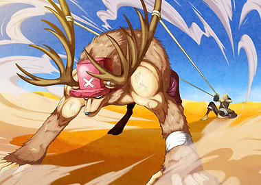 Iconic Painted Chopper Heavy Point and Usopp