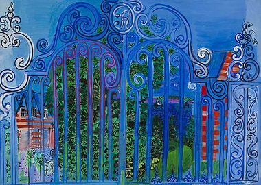 Blue Gate Painting by Raoul Dufy