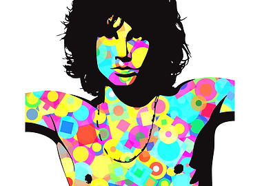 Jim Morrison Pop Art Portrait