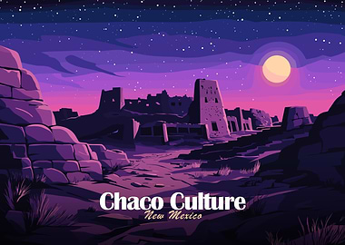 Chaco Culture New Mexico Night