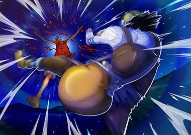 Iconic Painted Luffy vs Usopp