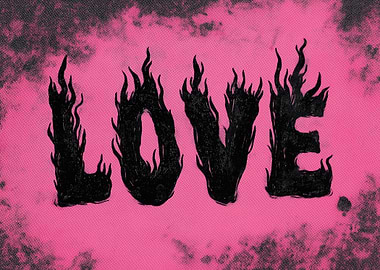 Flaming Love Text
