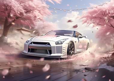 Nissan GTR Cherry Blossoms