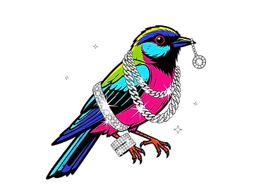 Jeweled Bird with Bling