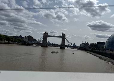 Tower Bridge over River Thames, London