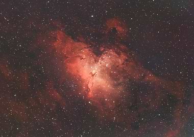 Eagle Nebula in the night sky