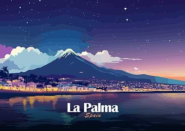 La Palma, Spain at Night
