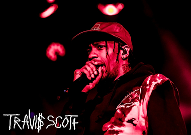 Travis Scott Performing Live in Concert