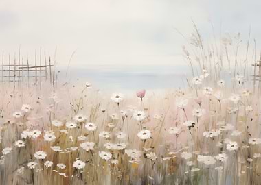 Field of delicate flowers