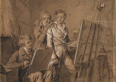 Artists in Studio Drawing