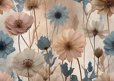 Floral Arrangement in Pastel Hues