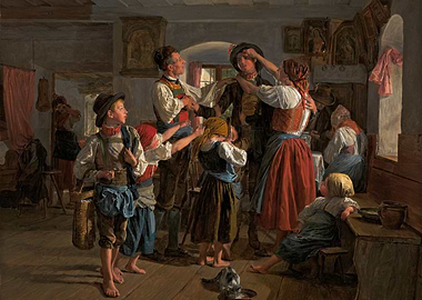 Preparing for the Celebration, Painting