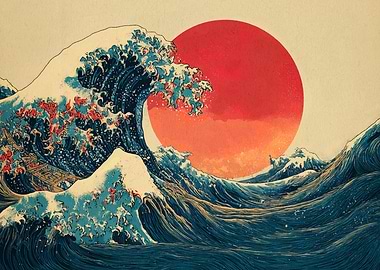 The Great Wave Kanagawa Inspired Art