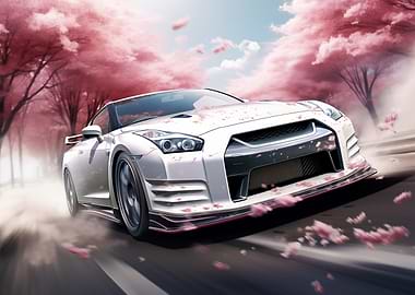 Nissan GTR Cherry Blossoms