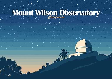 Mount Wilson Observatory California Night Sky