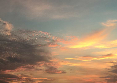 Sunset Sky with Clouds