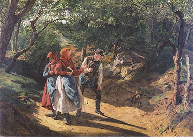 Forest Encounter Painting