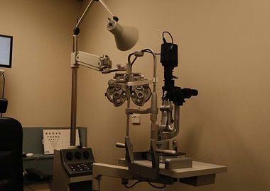 Eye Exam Equipment in Doctor's Office