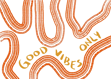 Good Vibes Only Abstract Art