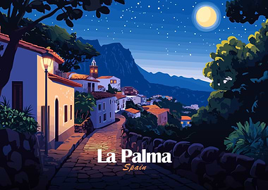 La Palma, Spain at Night