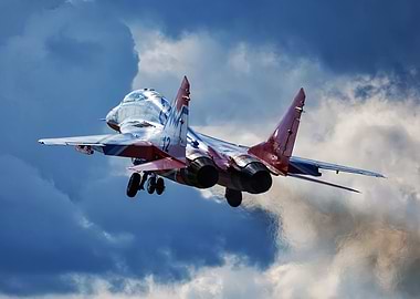 Mig-29 Fighter Jet in Flight