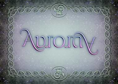 'Aurora' Ambigram
