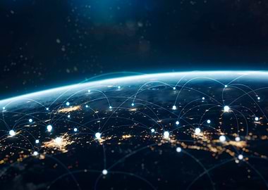global network connection from Space