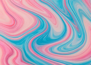 Abstract Pink and Blue Swirls