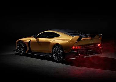 Aston Martin Valour golden car