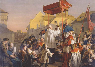 Religious Procession Painting
