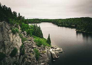 Lake and Forest in Canada