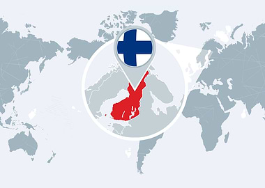 Finland on World Map