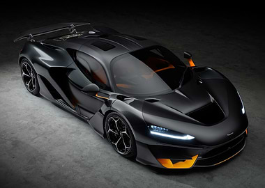 McLaren W1 - Sleek Black and Orange