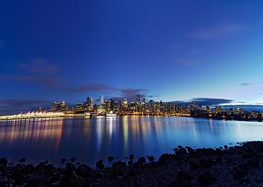 vancouver cityscape at Night