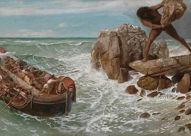 Ulysses Derided by Polyphemus painting