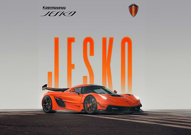 Koenigsegg Jesko Orange Car