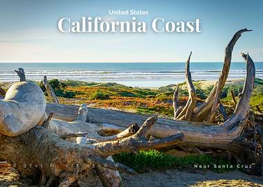 California Coast Beach Landscape
