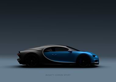 Bugatti Chiron Sport Side View