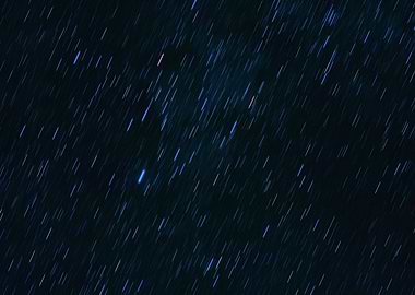 Star Trails in the Night Sky