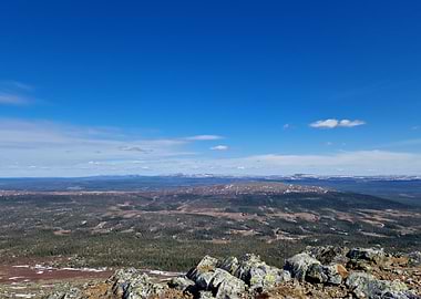 Mountain Landscape with Clear Blue Sky