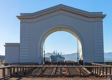 San Francisco Pier 39 with Archway and Ship