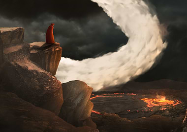 Dante Alighieri 700th Death Commemoration - Lava Field