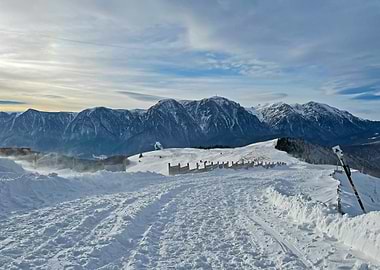 Snowy Mountain Landscape