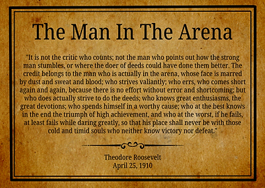 The Man In The Arena