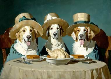 Dogs at the table